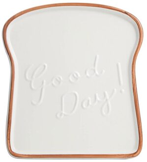 Keramische Plaat Multifunctionele Ontbijt Plaat Toast Vormige Brood Plaat Salade Fruit Snack Tray Huishoudelijke Servies