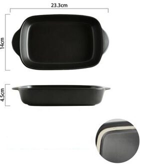 Keramische Plaat Woondecoratie Binaural Plaat Tafel Accessoires Bakpan Ontbijt Plaat Westerse Voedsel Plaat Huishoudelijke Servies style2