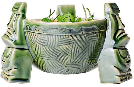 Keramische Punch Bowl Tiki Kom Keramische Tiki Mok