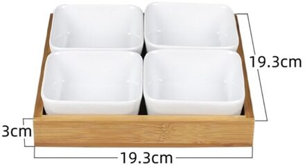 Keramische Saus Schotel Verdeeld Dompelen Kom Lade Specerij Schotel Opbergvak Voor Keuken Kruiden Azijn Noten Sushi Azijn