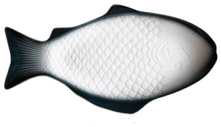 Keramische Servies Creatieve Plaat Vis Vormige Schotel Snack Opslag Vis Pan Voor Restaurant Thuis Diner (11 Inches + Wit) donker groen / 33.5x18.5cm