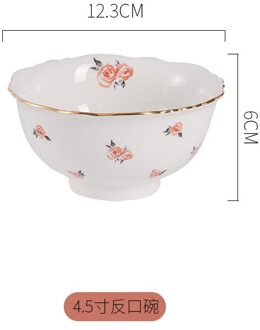 Keramische Servies Hone Diner Gerechten Platen Set Elegante Phnom Penh Slakom Lepel Westerse Steak Dessertbord Keukengerei 4.5 duim bowl