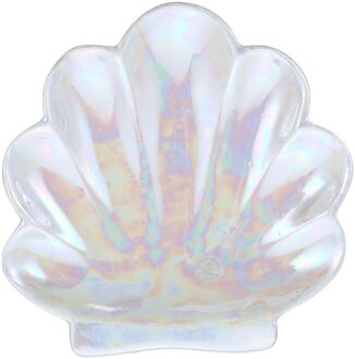 Keramische Sieraden Display Plaat Shell Vorm Kleine Sieraden Ring Opbergvak Desktop Dressoir Decoratie Plaat Home Decor