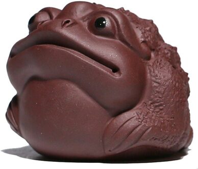 Keramische Thee Huisdieren Paarse Klei Drie-Voet Gouden Pad Pad Schat Theeceremonie Ornamenten Woonaccessoires Kan Verhogen Speelgoed