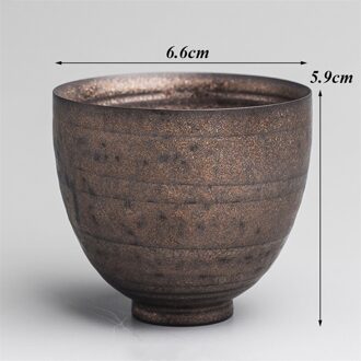 Keramische Theekopje Creatieve Porselein Retro Master Cup Huishoudelijke Handgemaakte Kung Fu Water Mok Kantoor Kleine Thee Kom Chinese Drinkware B