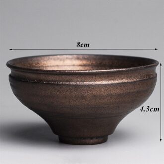 Keramische Theekopje Creatieve Porselein Retro Master Cup Huishoudelijke Handgemaakte Kung Fu Water Mok Kantoor Kleine Thee Kom Chinese Drinkware