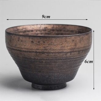 Keramische Theekopje Creatieve Porselein Retro Master Cup Huishoudelijke Handgemaakte Kung Fu Water Mok Kantoor Kleine Thee Kom Chinese Drinkware