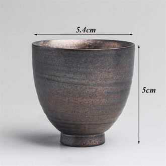 Keramische Theekopje Creatieve Porselein Retro Master Cup Huishoudelijke Handgemaakte Kung Fu Water Mok Kantoor Kleine Thee Kom Chinese Drinkware