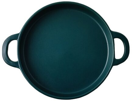 Keramische Thuis Creatieve Kachel Hoge Temperatuur Open Fire Oven Bakken Commerciële Barbecue Plaat Anti-aanbak Koekenpan Servies zwart groen