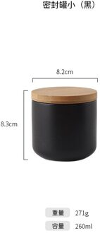 Keramische Verzegelde Met Houten Deksel Tank Koffie Thee Kruiden Bergingen Fles Keuken Voedsel Goederen Grove Korrel Opslag Huishouden