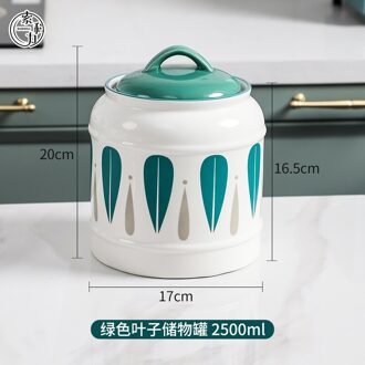 Keramische Verzegelde Pot Suikerpot Met Deksel Europese Koffieboon Opslagtank Keuken Opbergdoos Home Decoratie Ornamenten A-L 1stk