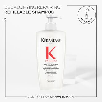 Kerastase Kérastase Première Shampoo Decalcifying & Repairing Refillable Bottle for Damaged Hair with Pure Citric Acid and Glycine 500ml
