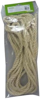 Kerbl Koetouw met oog - Blank - 200 cm - Sisal - Large - 5 stuks