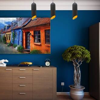 Kerina hanglamp, zwart, Ø 12 cm, metaal, E27