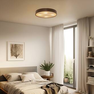 Kerio plafondlamp, Ø 57,5 cm, wengé wenge, wit