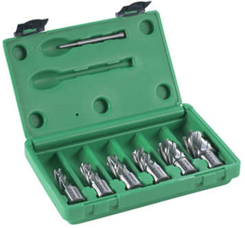 Kernborenset 7-Delig 12/14/16/18/22/26X30Mm + Pin