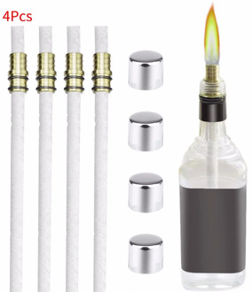 Kerosene Wicks Set Long Life Wicks Holder Torch Wine Bottle Oil Candle Cotton Wicks Brass Mount Oil Lamp Making Accessory #LR5