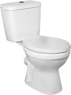 Kerra C-Clear toilet met zitting diepspoel wit PK