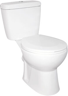 Kerra Niagara randloos toilet met zitting wit PK