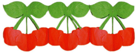 Kersen fruit thema party slinger van papier 3 meter Multi