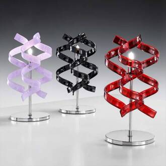 Kersen tafellamp rood, chroom