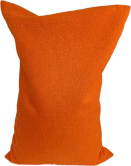 Kersenpitkussens.be Ecologisch Kersenpitkussen 30x20 cm met wasbaar hoesje (Kleur: Oranje)