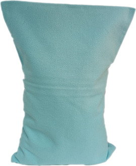 Kersenpitkussens.be Ecologisch Kersenpitkussen 30x20 cm met wasbaar hoesje (Kleur: pastel blauw)