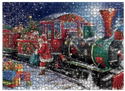 Kerst 1000 Pcs Puzzel Mooie Sneeuw Scène Feestelijke Home Entertainment Speelgoed