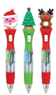 Kerst 4 kleurenpen led 3 assorti