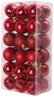 Kerst Bal Boom Decor Party Meerdere Kleuren Opknoping Bal Ornament Decoraties Voor Huis Xmas Decoraties 4Cm 36Pcs F