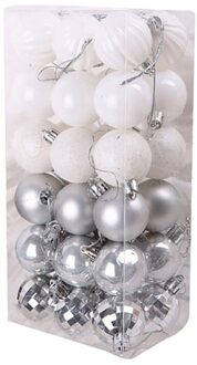 Kerst Bal Boom Decor Party Meerdere Kleuren Opknoping Bal Ornament Decoraties Voor Huis Xmas Decoraties 4Cm 36Pcs