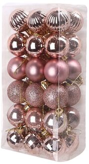 Kerst Bal Boom Decor Party Meerdere Kleuren Opknoping Bal Ornament Decoraties Voor Huis Xmas Decoraties 4Cm 36Pcs