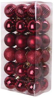 Kerst Bal Boom Decor Party Meerdere Kleuren Opknoping Bal Ornament Decoraties Voor Huis Xmas Decoraties 4Cm 36Pcs
