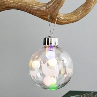 Kerst Bal Ornament Led Decoratieve Licht Voor Bruiloften Kerstboom Decoratie Ornamenten transparant