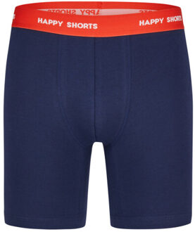 Kerst boxershorts heren met lange pijpen boxer briefs 2-pack Blauw