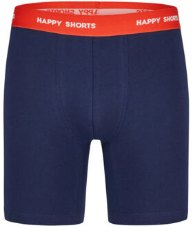 Kerst boxershorts heren met lange pijpen boxer briefs 2-pack Blauw