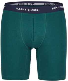 Kerst boxershorts heren met lange pijpen boxer briefs 2-pack groen/blauw Veelkleurig