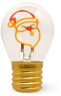 kerst bulb tafellampje - santa claus