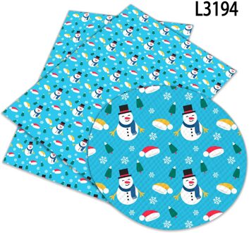 Kerst Cartoon Gedrukt Synthetische Faux Lederen 30 Cm X 136Cm Voor Diy Handgemaakte Naaien Kleding Decoratieve Supplies l319 L3194