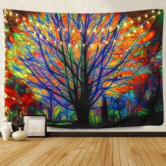 Kerst Decoraions Boom Tapijt Muur Opknoping Mandala Muur Opknoping Psychedelische Bos Bohemian Hippie Tapestry Voor Slaapkamer 130X150cm