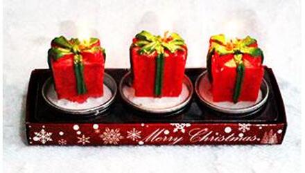 Kerst Decoratie Theelichtje Kerst Rookloze Kaars Thee Licht Santa Sneeuwpop Pakket Theelichtje voor Thuis Feestdagen package