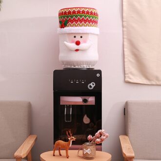 Kerst Decoratie Water Dispenser Stofkap Doek Bescherming Water Dispenser Stof Katoen Linnen Jas Cover old man