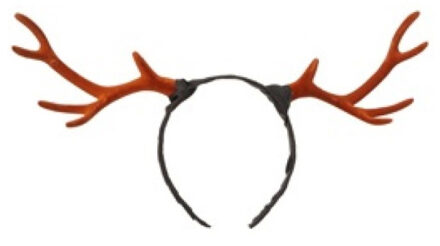 Kerst diadeem/haarband rendier gewei 35 cm kerstaccessoires