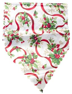 Kerst Elanden Sneeuwpop Polyester Gedrukt Tafel Vlag Tafelloper Gedrukt Tafelkleed Placemat Hotel Kerst Decoratie Voor Thuis