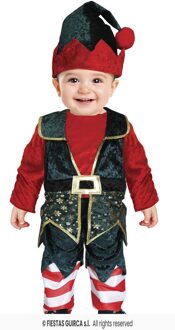 Kerst Elfje Baby Jongen Fluweel Multikleur - Print