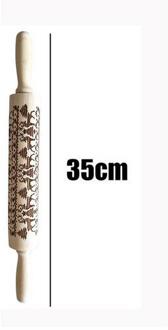 Kerst Embossing Rolling Pin Transparant Deegroller Party Decoraties Patroon Bakken Keuken Benodigdheden 11.8 35cm