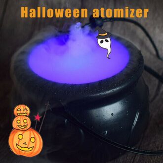 Kerst Fog Machine Fitnate Mist Maker 12 LED Mister Fogger Water Fountain Vijver Rookmachine Stage Licht Voor Halloween eu stekker