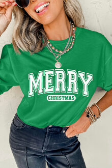 Kerst Graphic T-shirt Donkergroen