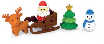 Kerst gummen set van 5