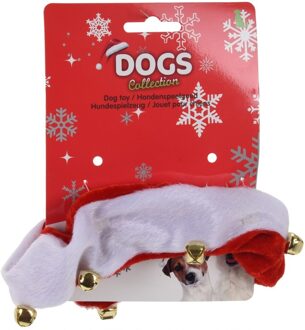 Kerst Halsband Honden - Dierenkleding - Rood/Wit - 25 cm